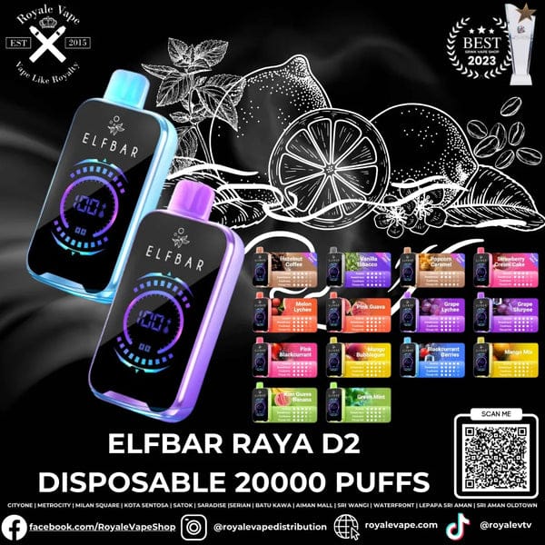 Elfbar RAYA D2 20K Puff Disposable Vape | We Vape